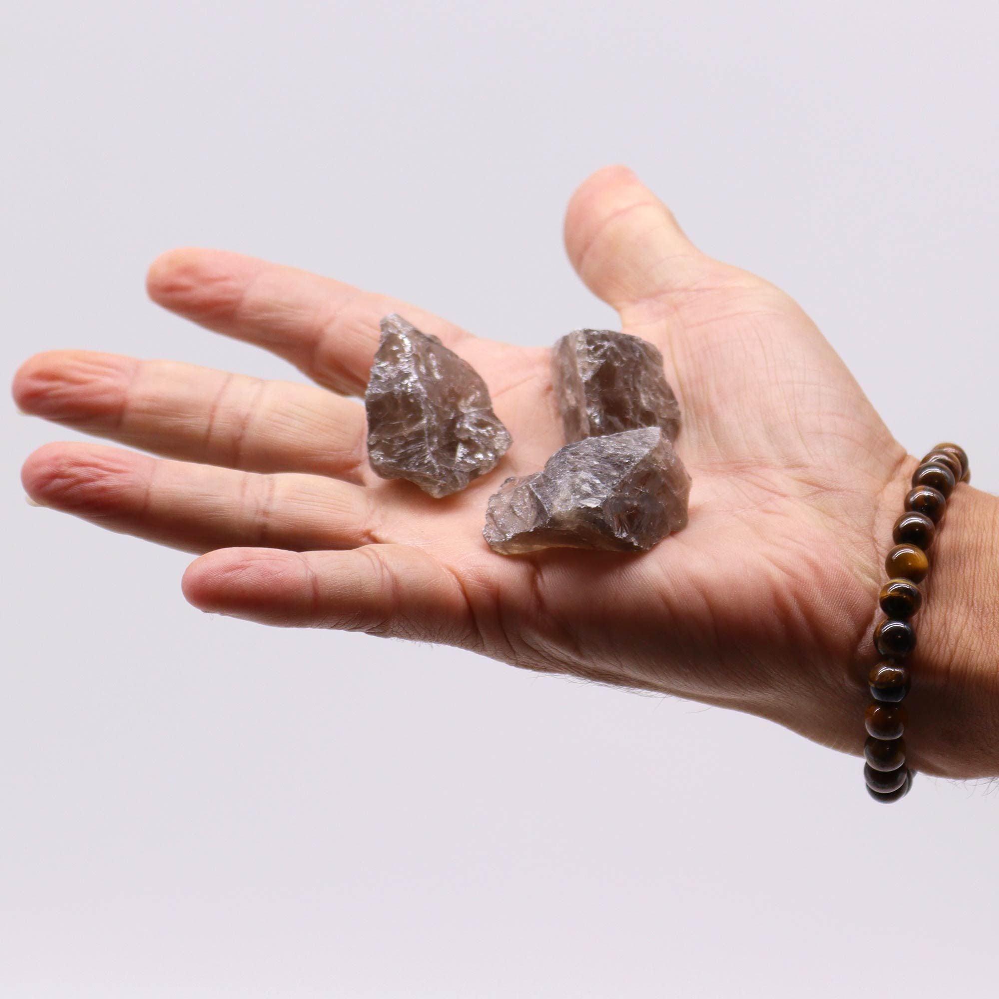 Raw Smoky Quartz Crystals (500g) for Grounding and Home Decor