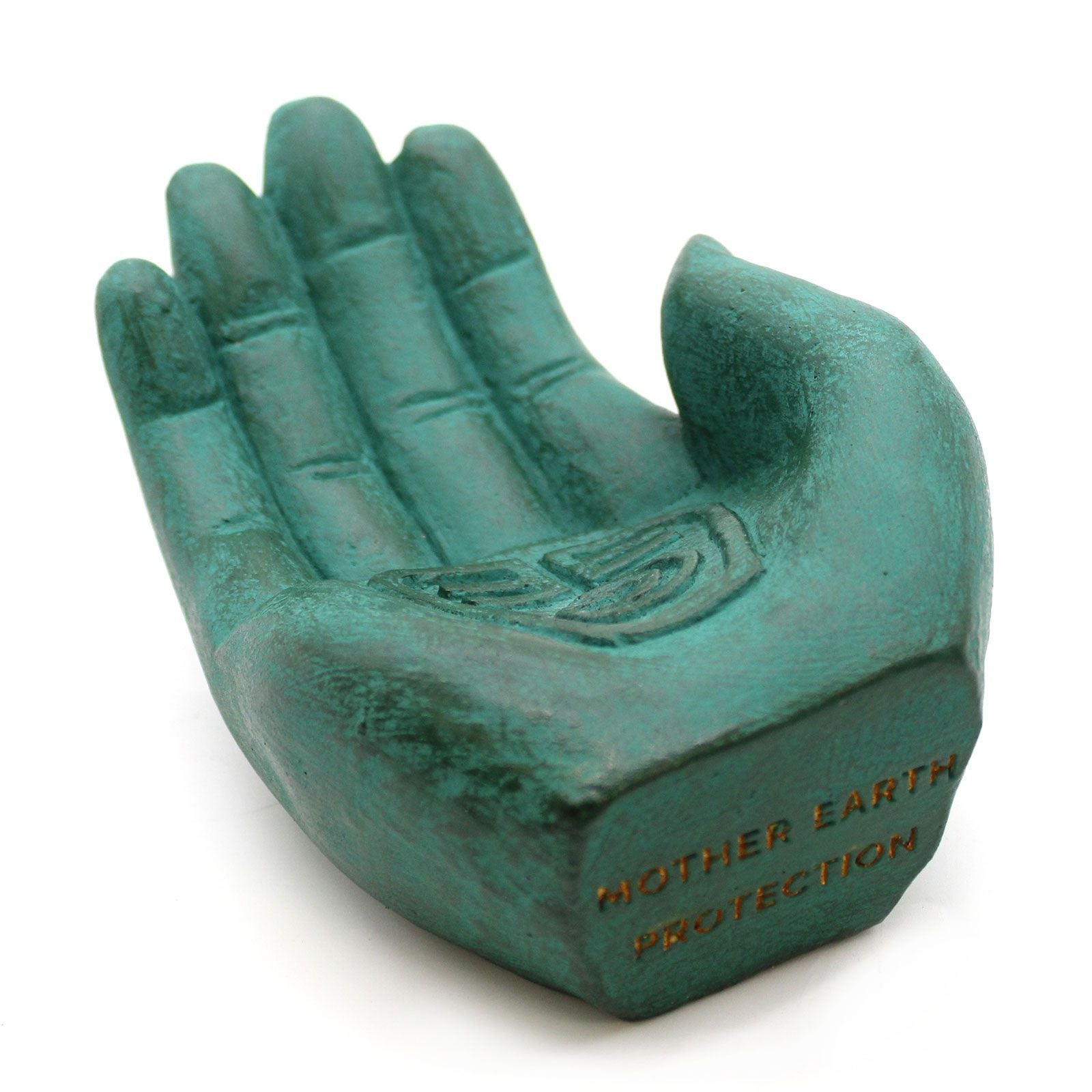 Hand Incense Burner Earth Protect Green for Home Fragrance