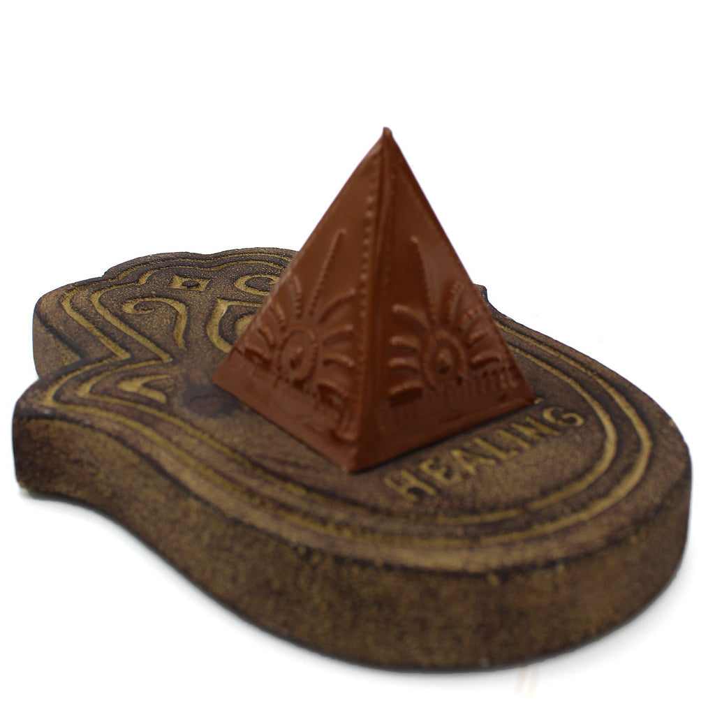 Incense Powder Mould Set Black with Three Pyramid Sizes