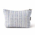 Nomad Sari Indian Jacquard Toiletry Bag in Indigo Echo Design