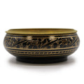 Elegant Brass Carved Charcoal Incense Jar for Home Fragrance