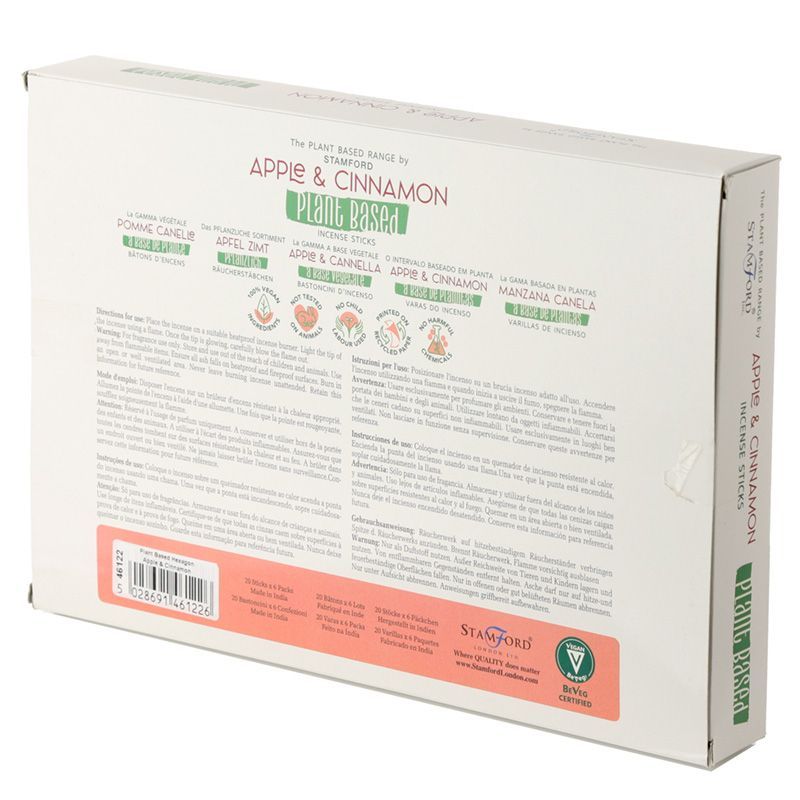 Plant Based Incense Sticks Apple & Cinnamon for Home Fragrance