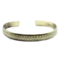 Brass Tibetan Bracelet Slim Tribal Leaf for Unique and Elegant Style