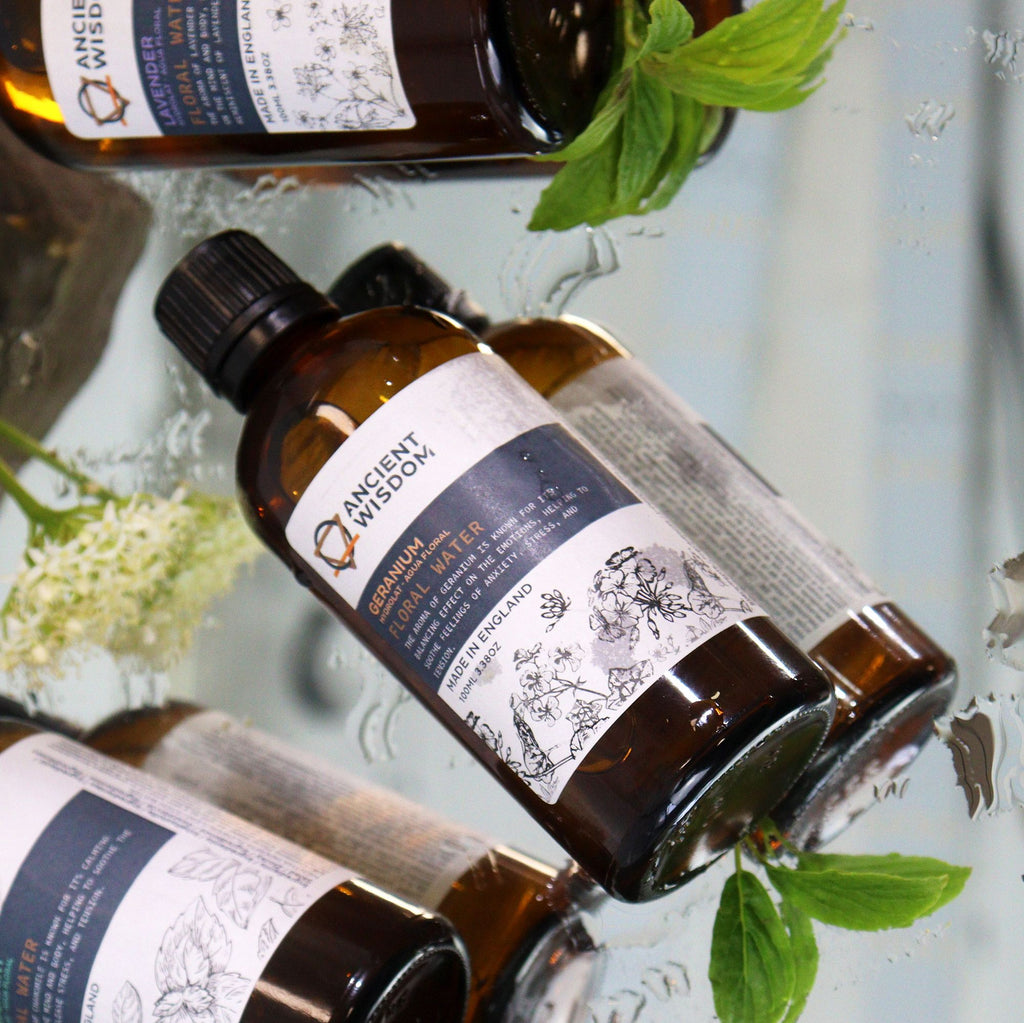 Geranium Hydrolat 100ml for Skin Toner and Body Spray Use
