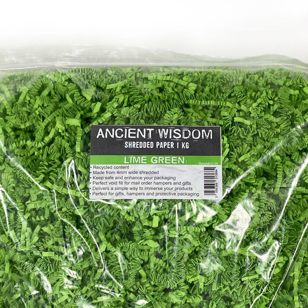SizzlePak Shredded Paper in Vibrant Lime Green for Crafting Projects