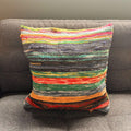Rag Rug Cushion Covers in Natural Greens for Home Decor Styling
