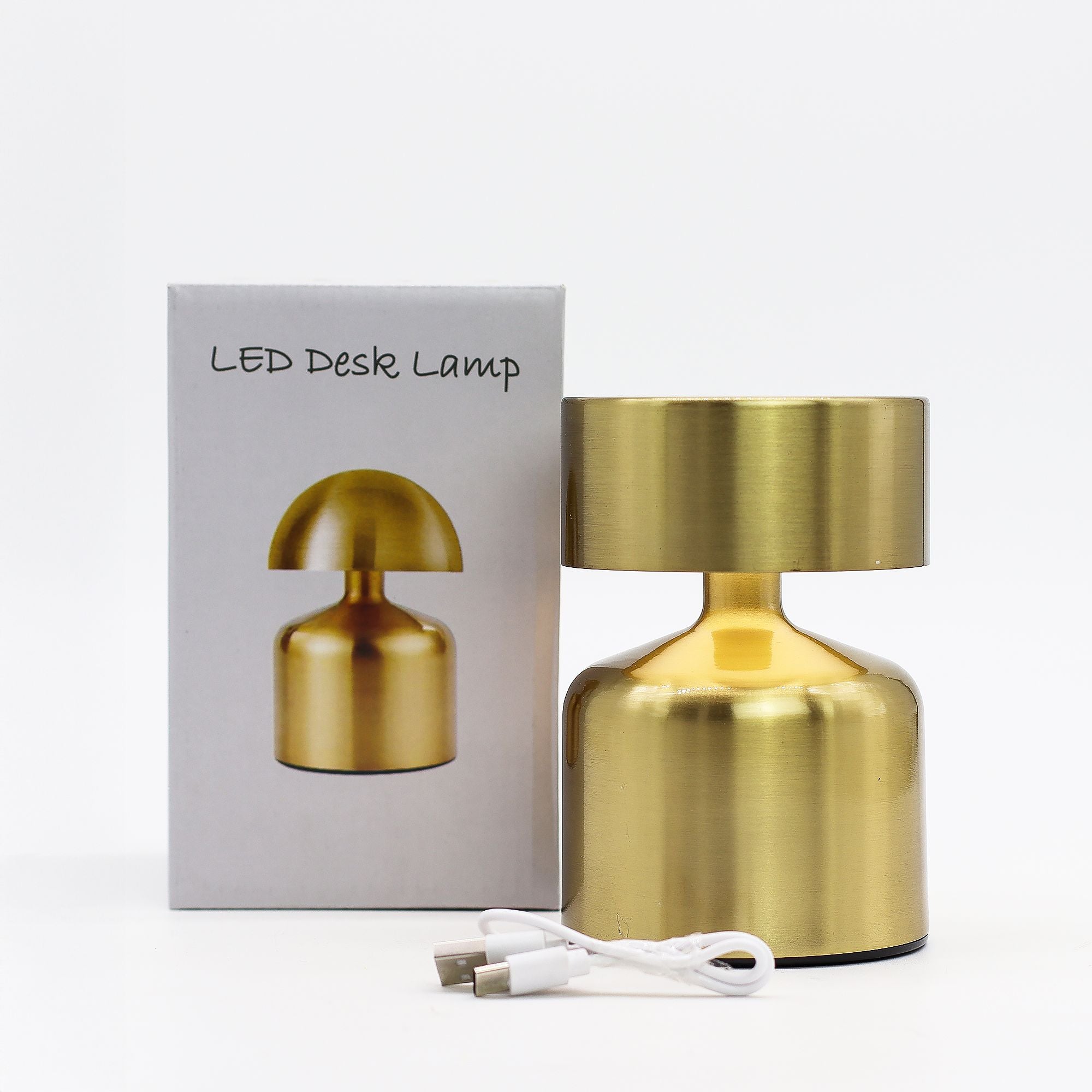 Touch Lamp Flat Mushroom Bronze USB C Rechargeable 400 Watt Design
