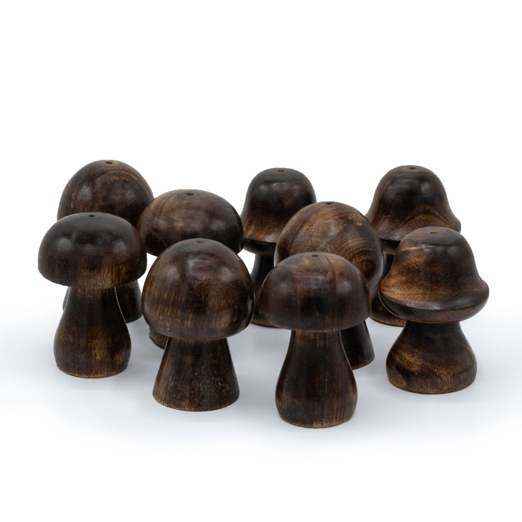 Set of 3 Mini Incense Mushrooms Unique Holders for Sticks