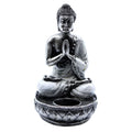 Medium White Buddha Candle Holder for Serene Home Decor