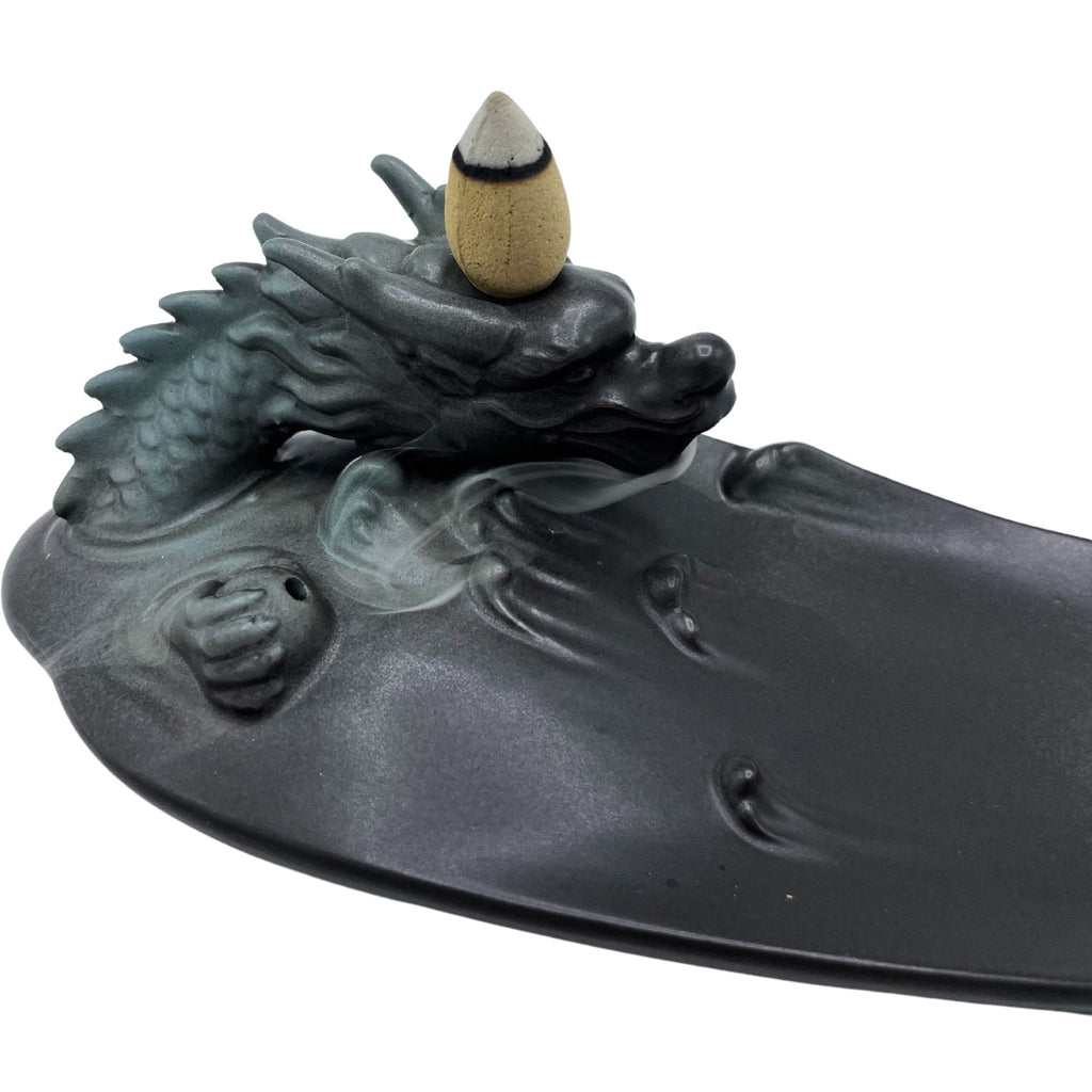 Backflow Incense Burner Dragon in Pool with Stunning Unique Details