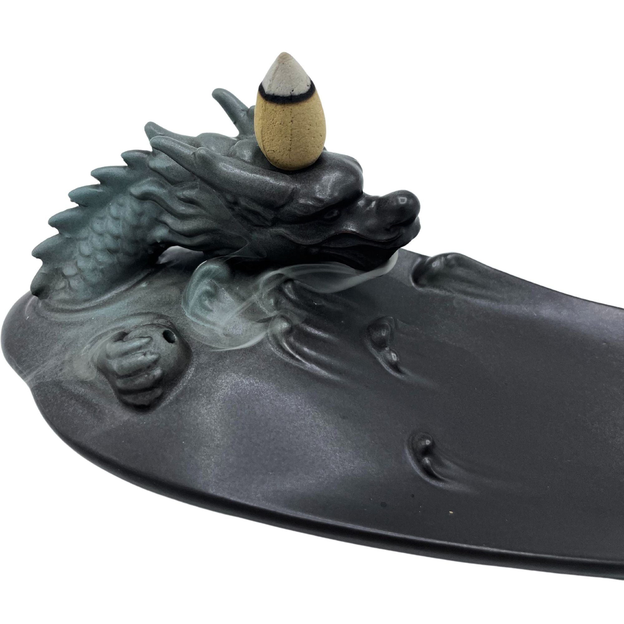 Backflow Incense Burner Dragon in Pool with Stunning Unique Details