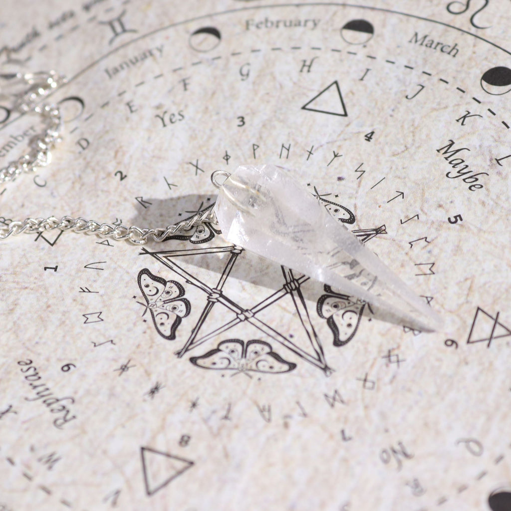 Ancient Witch Spell Incense with Rock Crystal Pendulum and Map Set