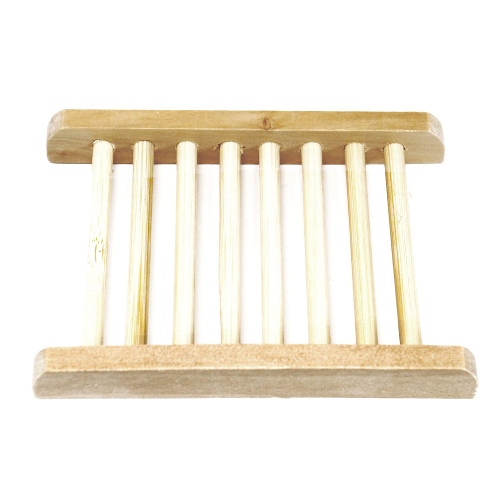 Hemu Wood Soap Dish with Ladder Design for Lasting Soap Use