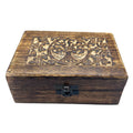 Medium Wooden Keepsake Box with Tree of Life Design 15x10x6cm