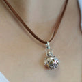 Silver Angel Bell Protection 16mm for Good Fortune and Blessings
