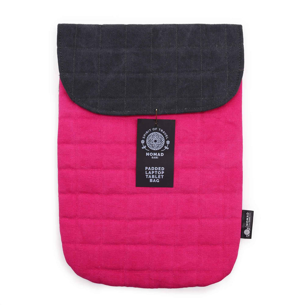 Shocking Pink Laptop Padded Pouch for Tech Protection and Style