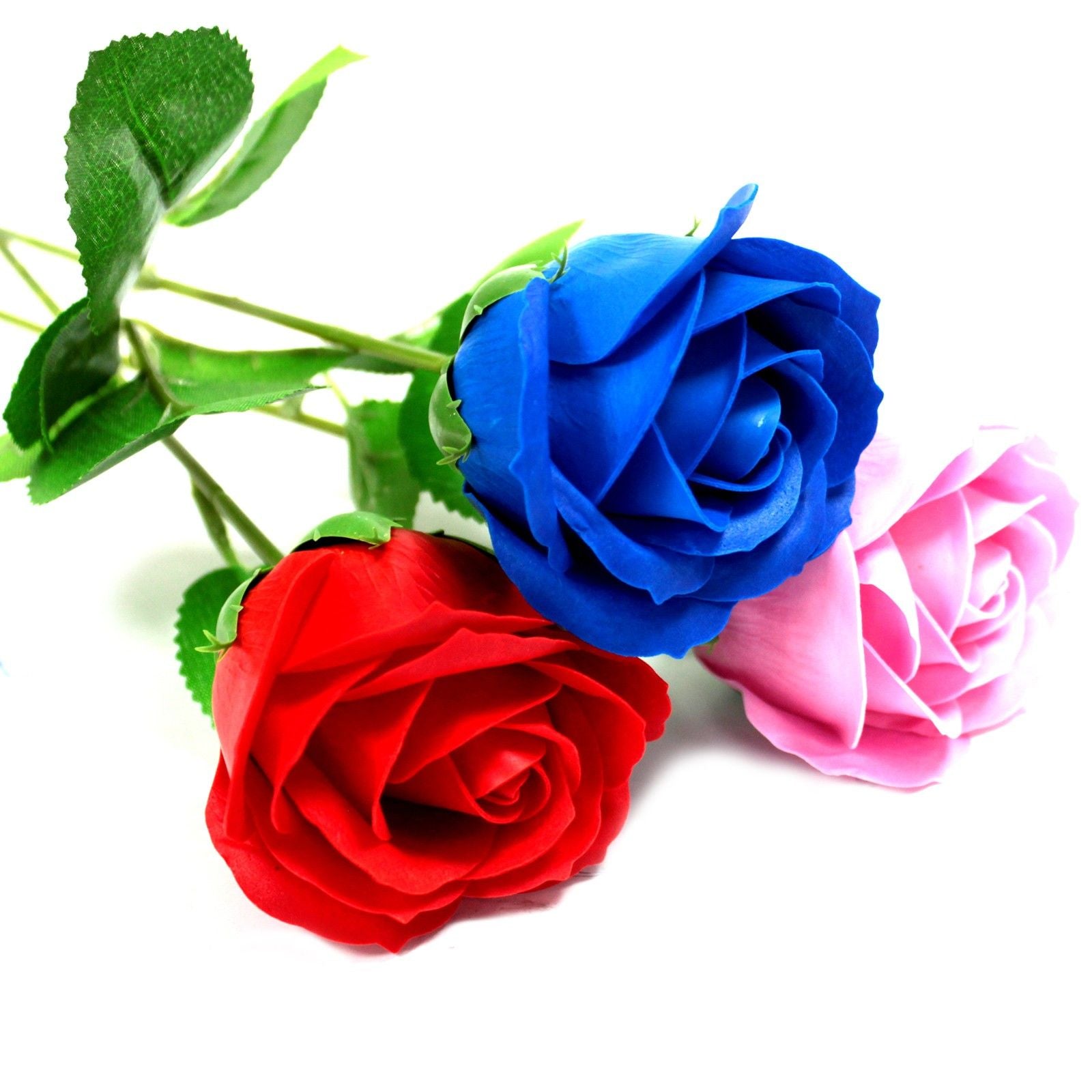 Single Red Rose Soap Flower for a Luxurious Bath Experience