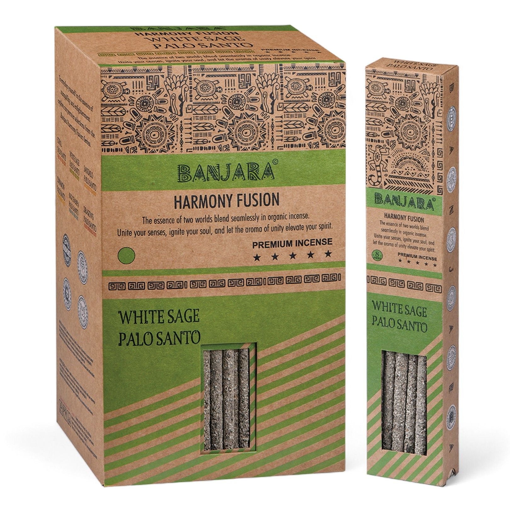 Banjara Palo Santo Smudge Sticks with White Sage for Cleansing