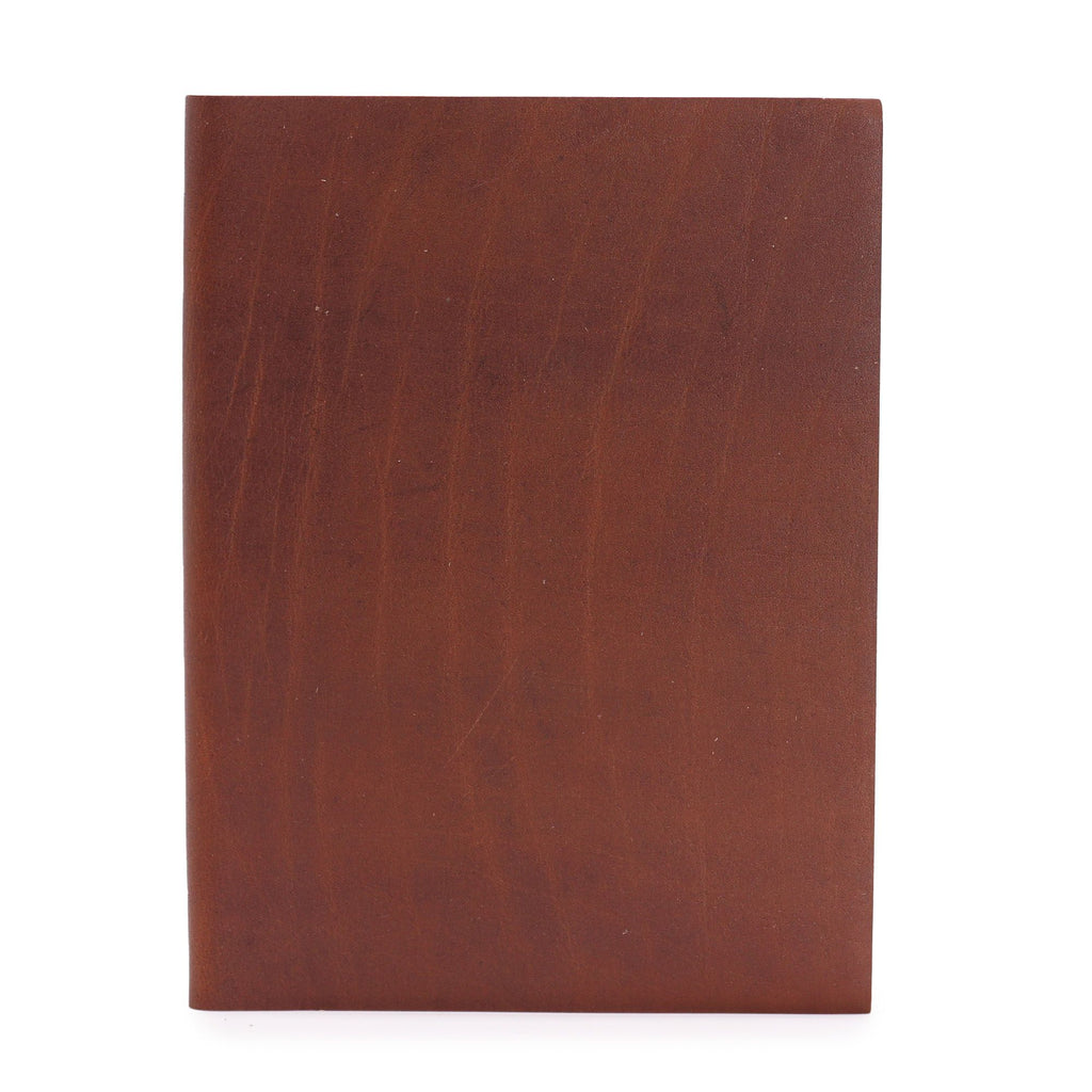 Lrg Dark Tan Daily Note Book with 100 Lined Pages for Writing