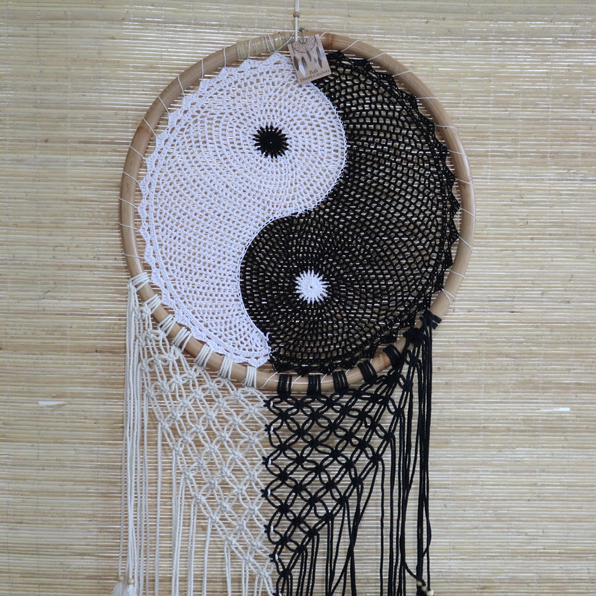 Bali Dream Catchers Extra Large Ying Yang 50cm for Home Decor