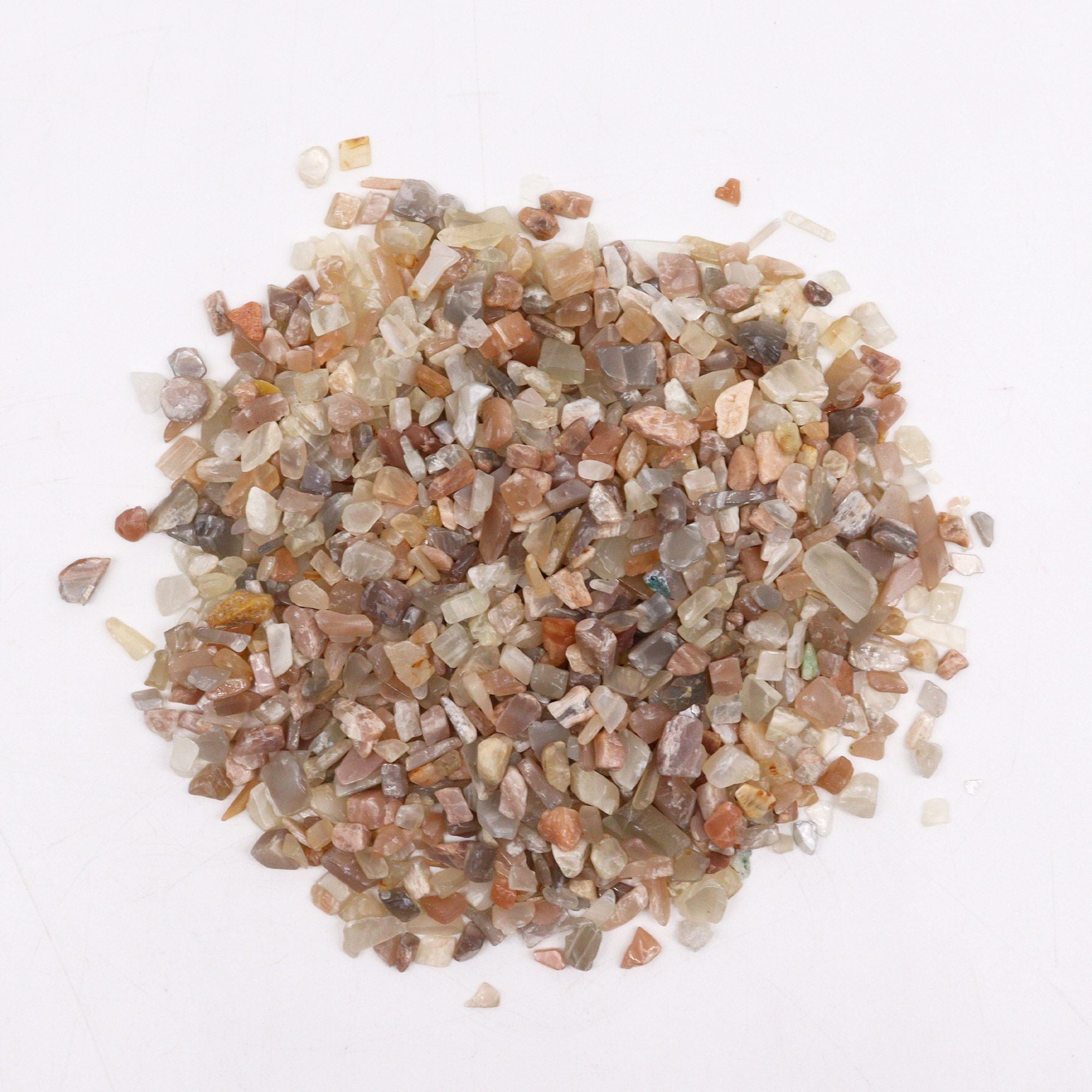 Moonstone Gemstone Chips Bulk 1KG for Crafting and Home Decor