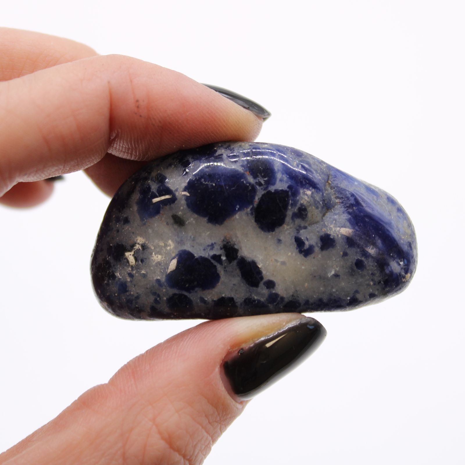 Medium African Tumble Stones in Beautiful Pure Blue Sodalite