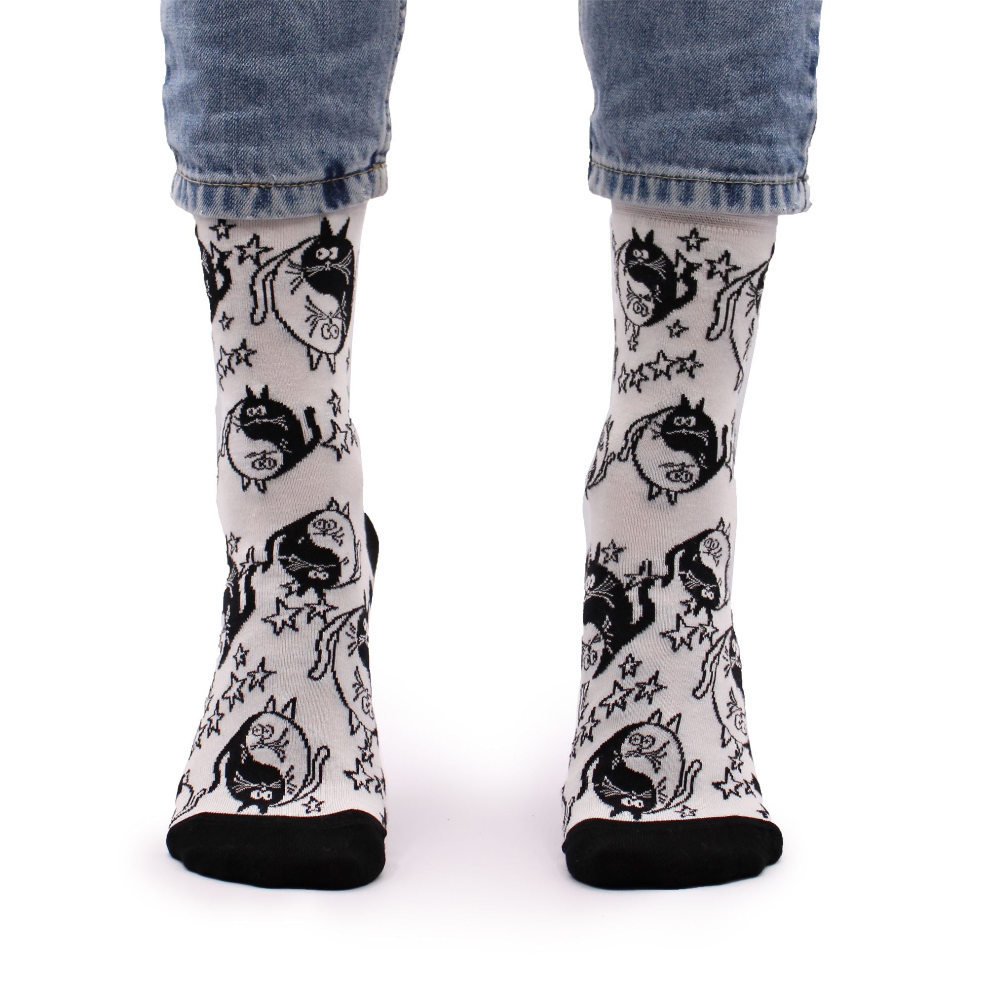Hop Hare Bamboo Socks S/M Ying Yang Design for Ultimate Comfort