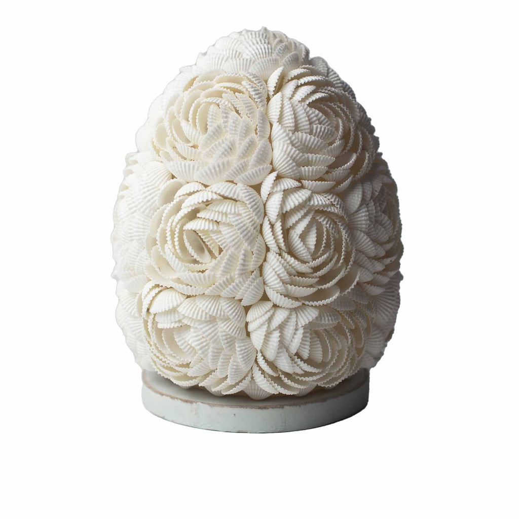 Boho Sea Shell Lamp Rose Oval 15cm Ideal for Coastal Home Decor