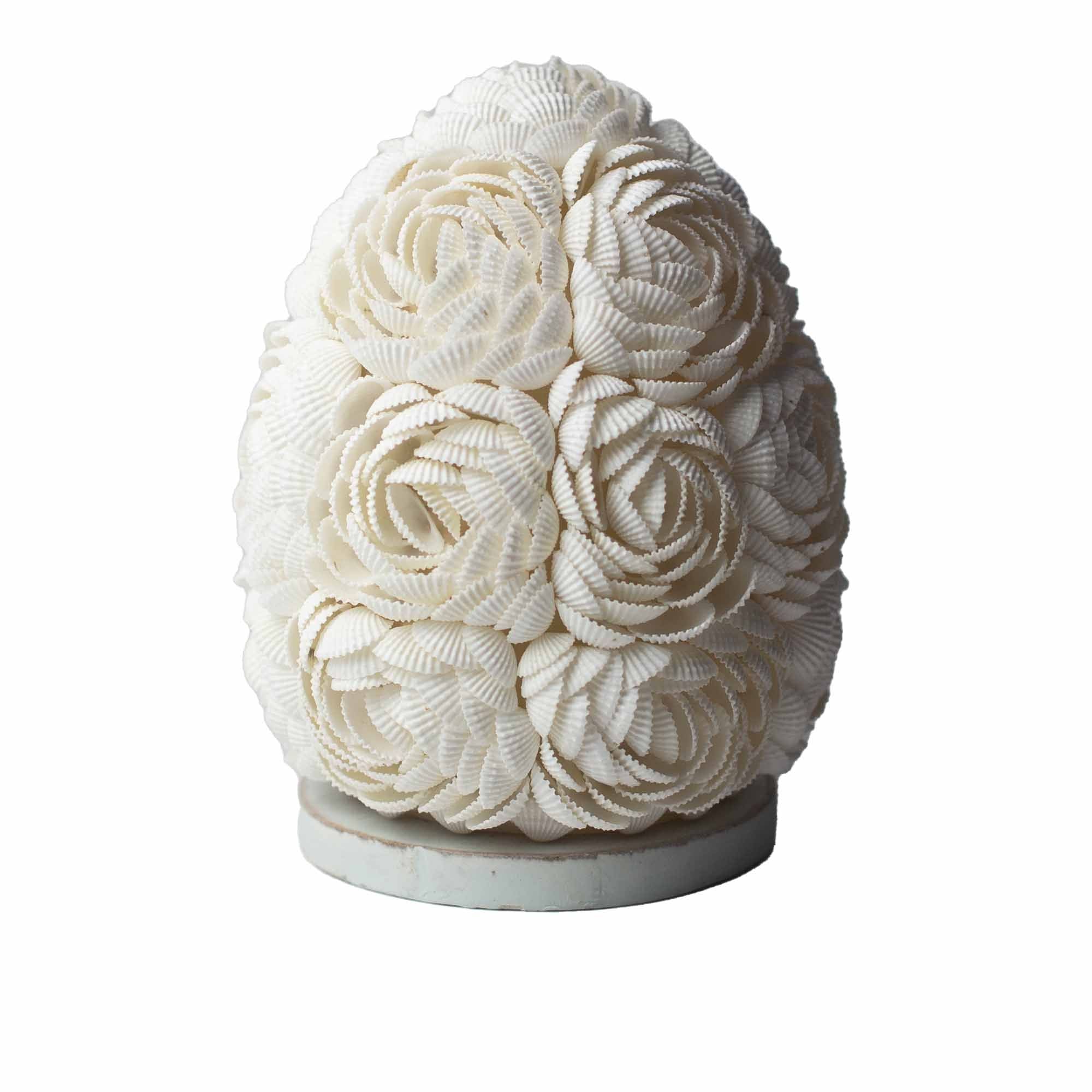 Boho Sea Shell Lamp Rose Oval 15cm Ideal for Coastal Home Decor