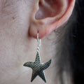 Stylish Silver Earrings with Star Fish Design in 925 Sterling Silver