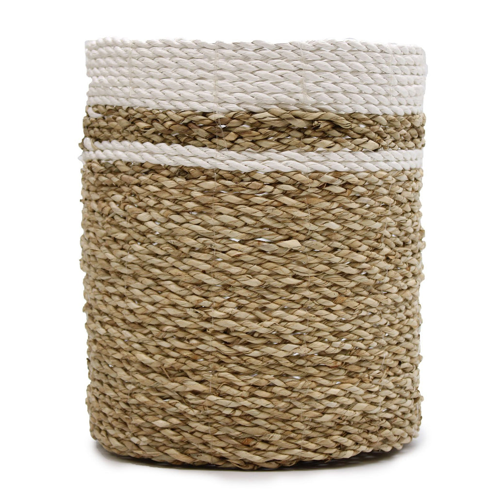 Seagrass Set of 2 Vases and 2 Bins for Stylish Storage Solutions