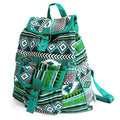 Stylish Teal Jacquard Backpack for Travel and Everyday Adventures