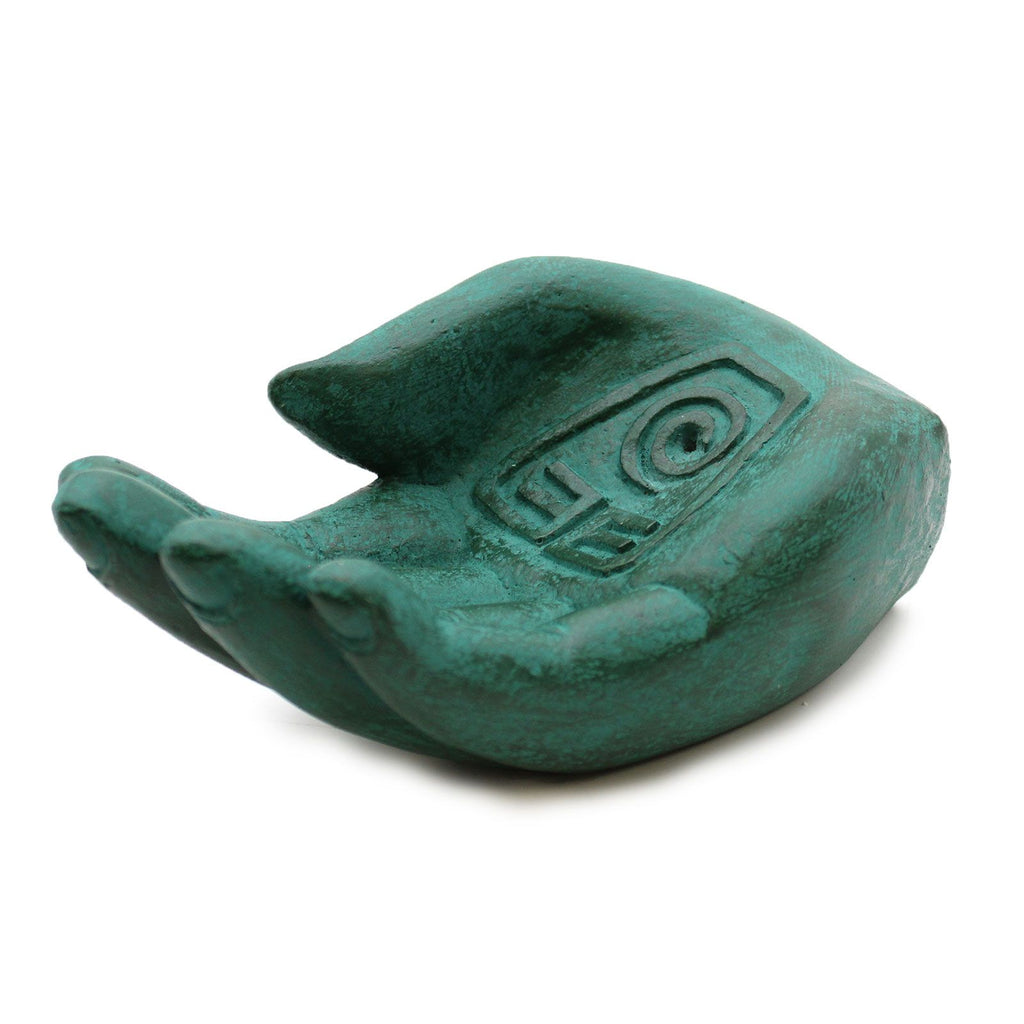 Hand Incense Burner Earth Protect Green for Home Fragrance