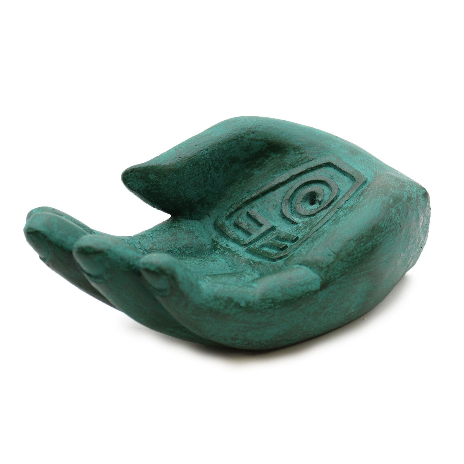 Hand Incense Burner Earth Protect Green for Home Fragrance