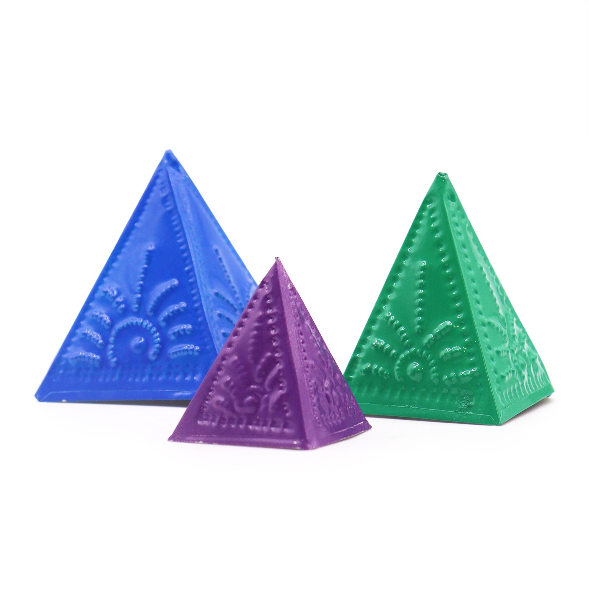 Incense Powder Mould Set in Blue Green Purple for Aromatic Use