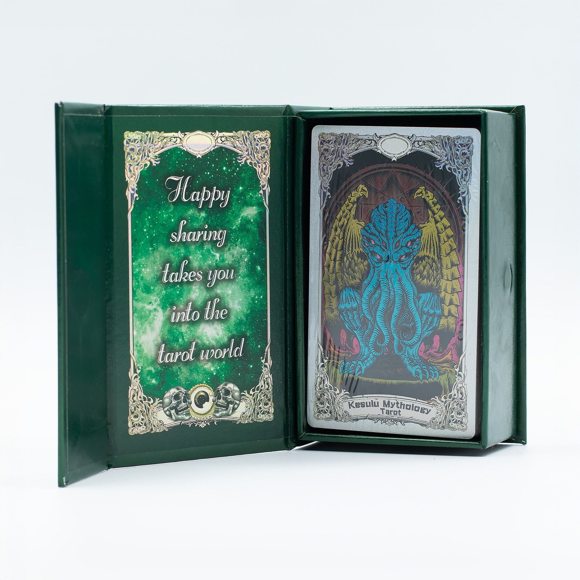 Foil Tarot Card Set Kesulu Mythology with Illustrated Guidebook
