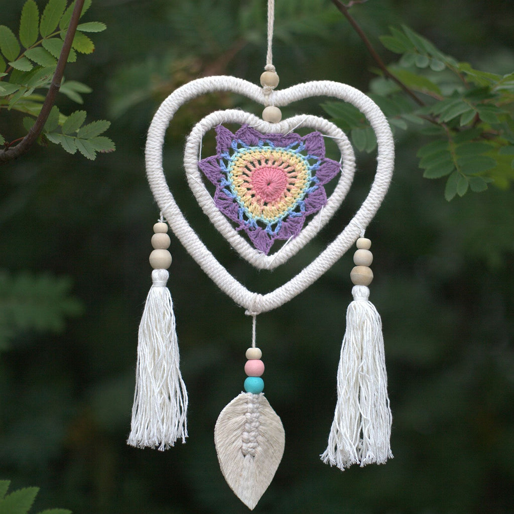 Medium Multi Heart in Heart Dream Catcher for Home Decor Design
