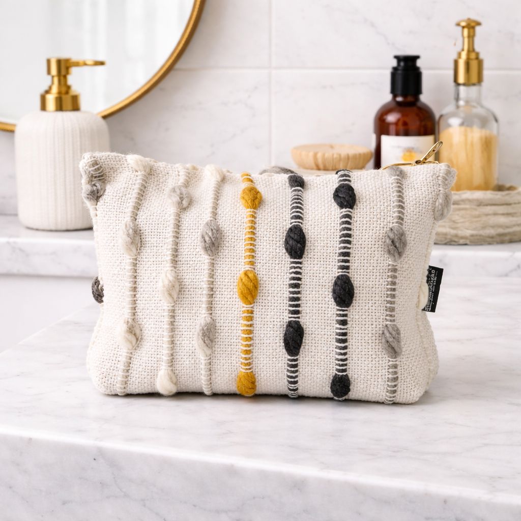 Nomad Sari Indian Jacquard Toiletry Bag for Travel Essentials