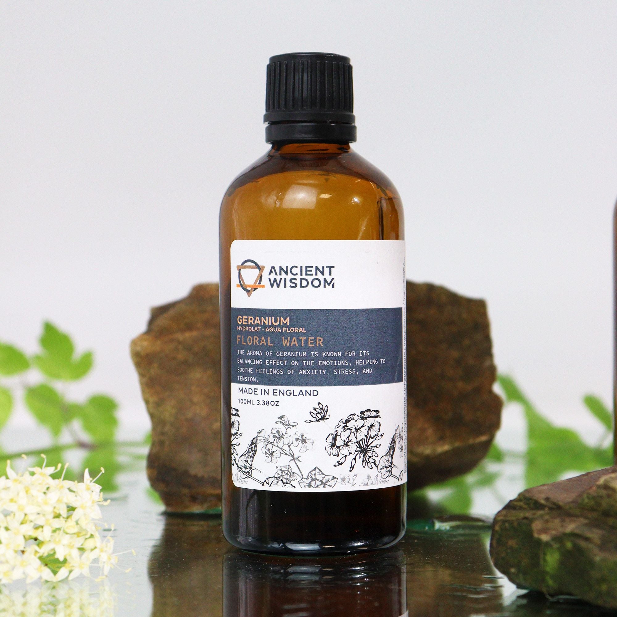 Geranium Hydrolat 100ml for Skin Toner and Body Spray Use