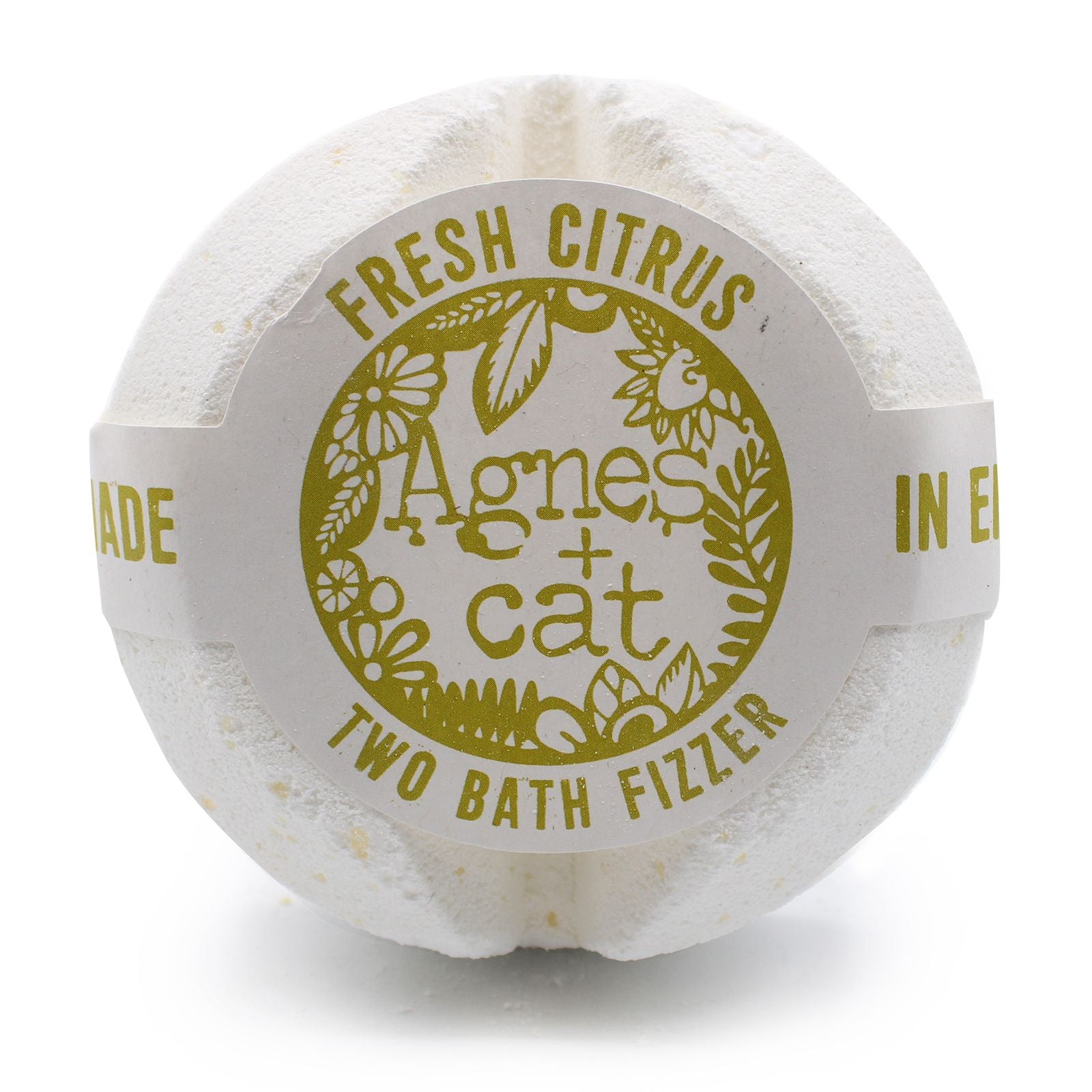 Agnes + Cat Fresh Citrus Bath Fizzer for Invigorating Relaxation