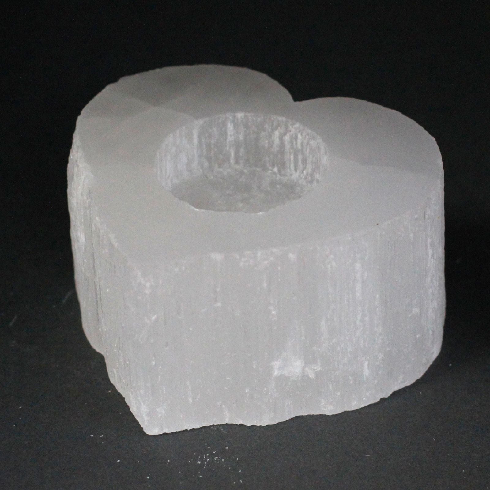 Selenite Heart Candle Holder for Stunning Home Décor and Gifts