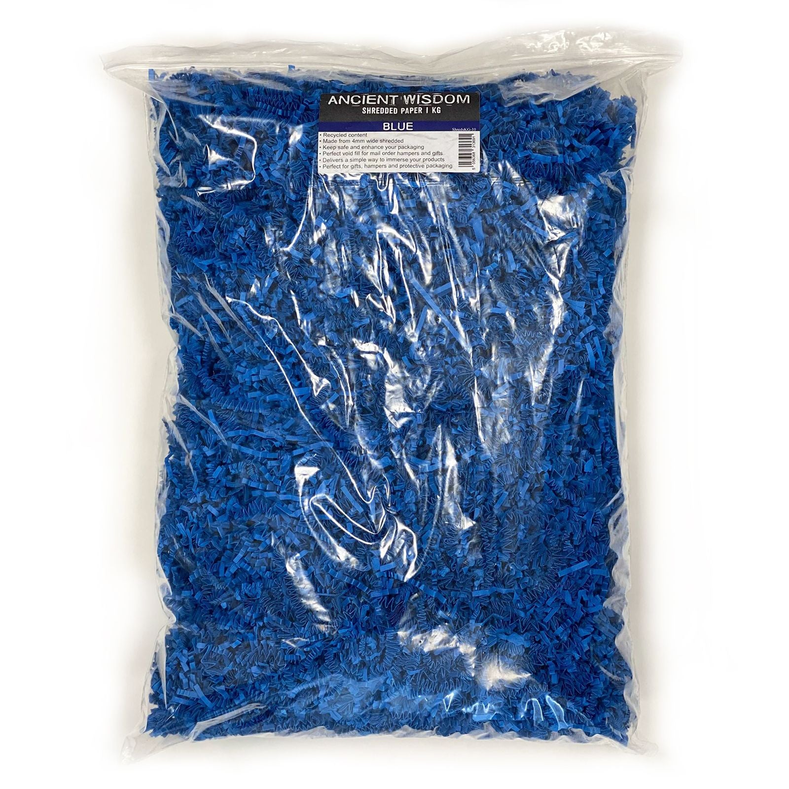 SizzlePak Blue Shredded Paper for Creative Packaging Solutions 1KG