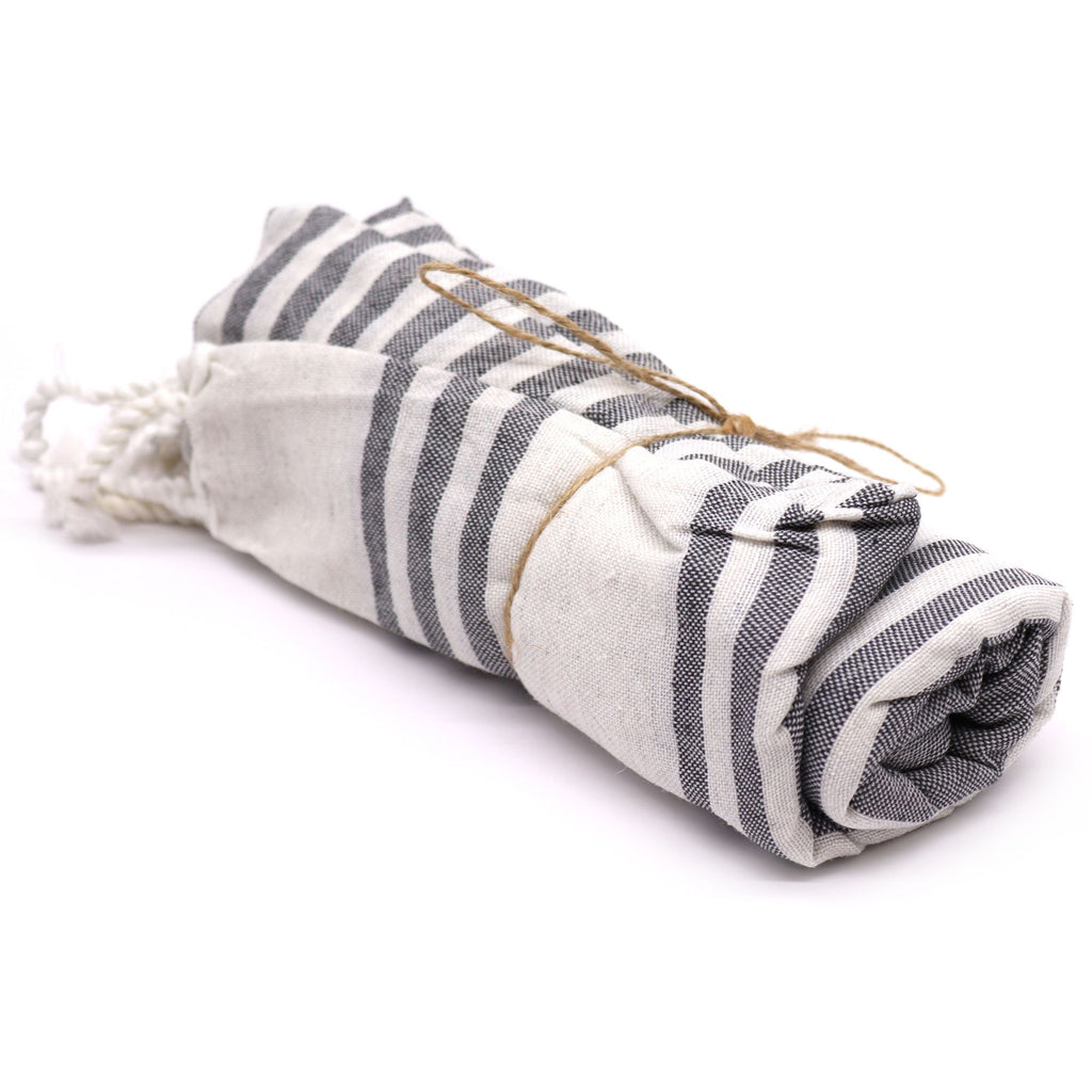 Hamman Spa Towel Charcoal 90x170cm for Luxurious Bathing