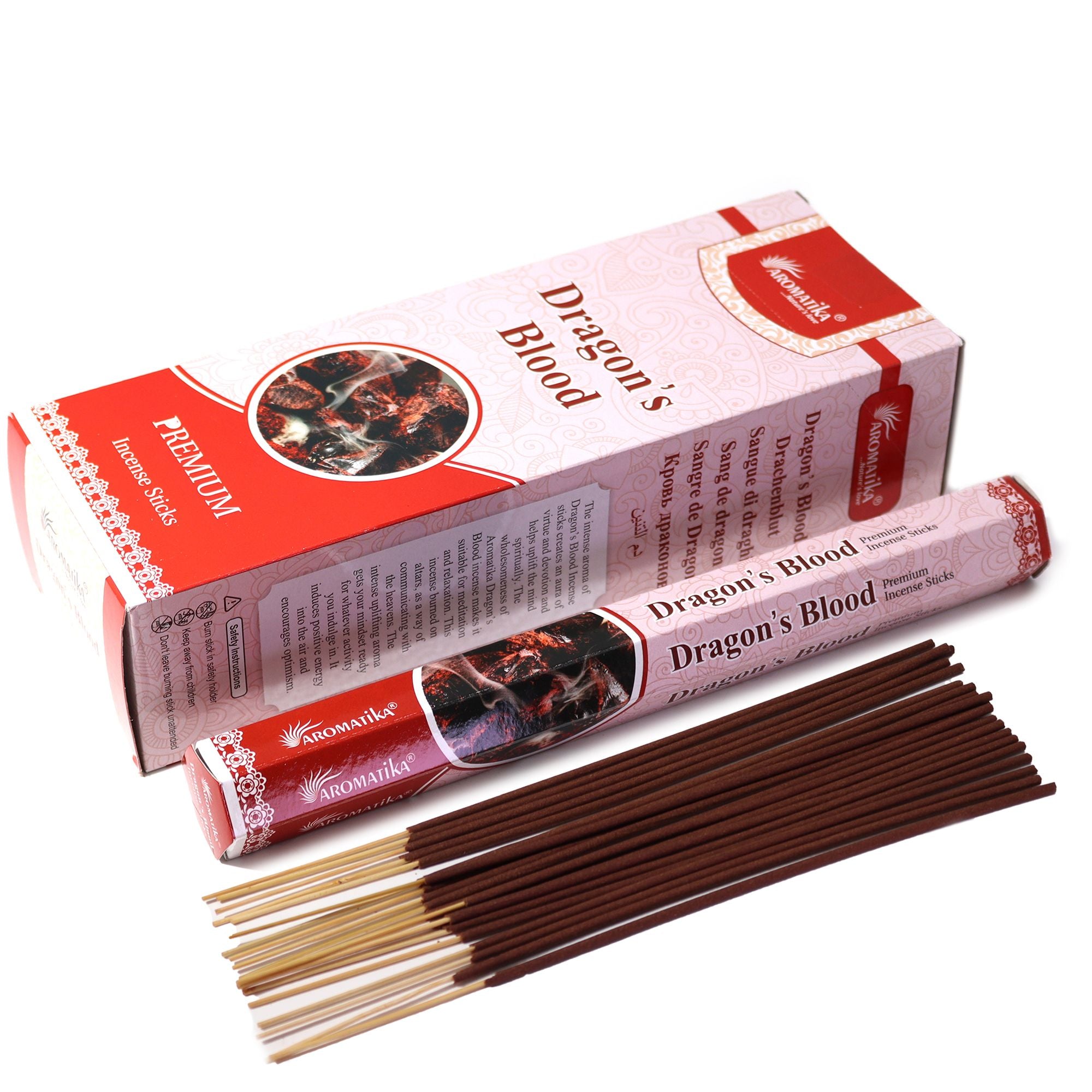Aromatika Charcoal Free Hex Incense Sticks with Dragons Blood Aroma