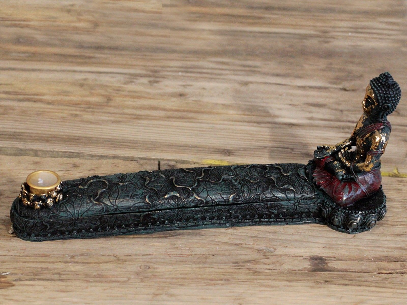 Antique Buddha Incense Burner Box for a Serene Home Atmosphere