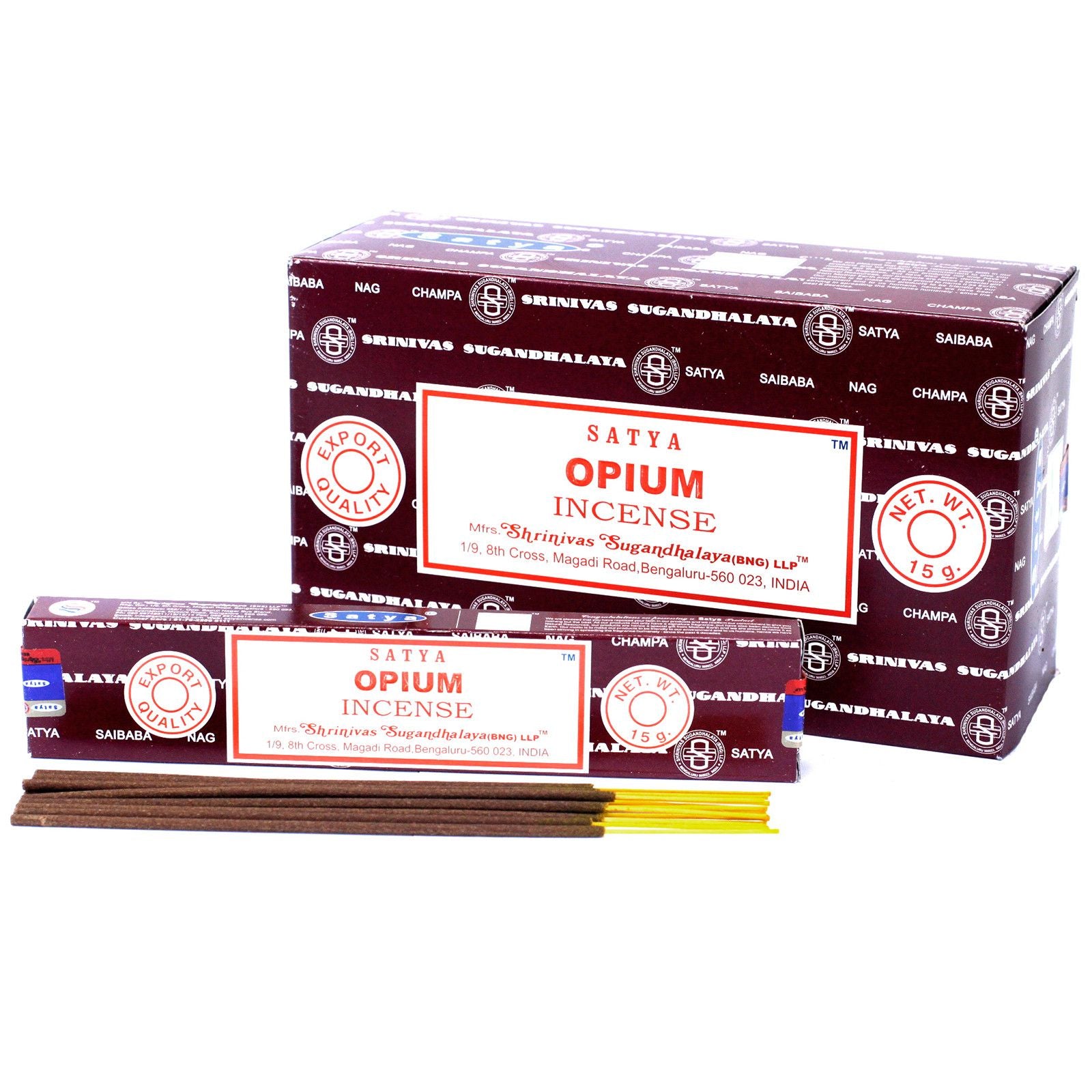 Satya Incense 15gm Opium Scented Sticks for Home Fragrance