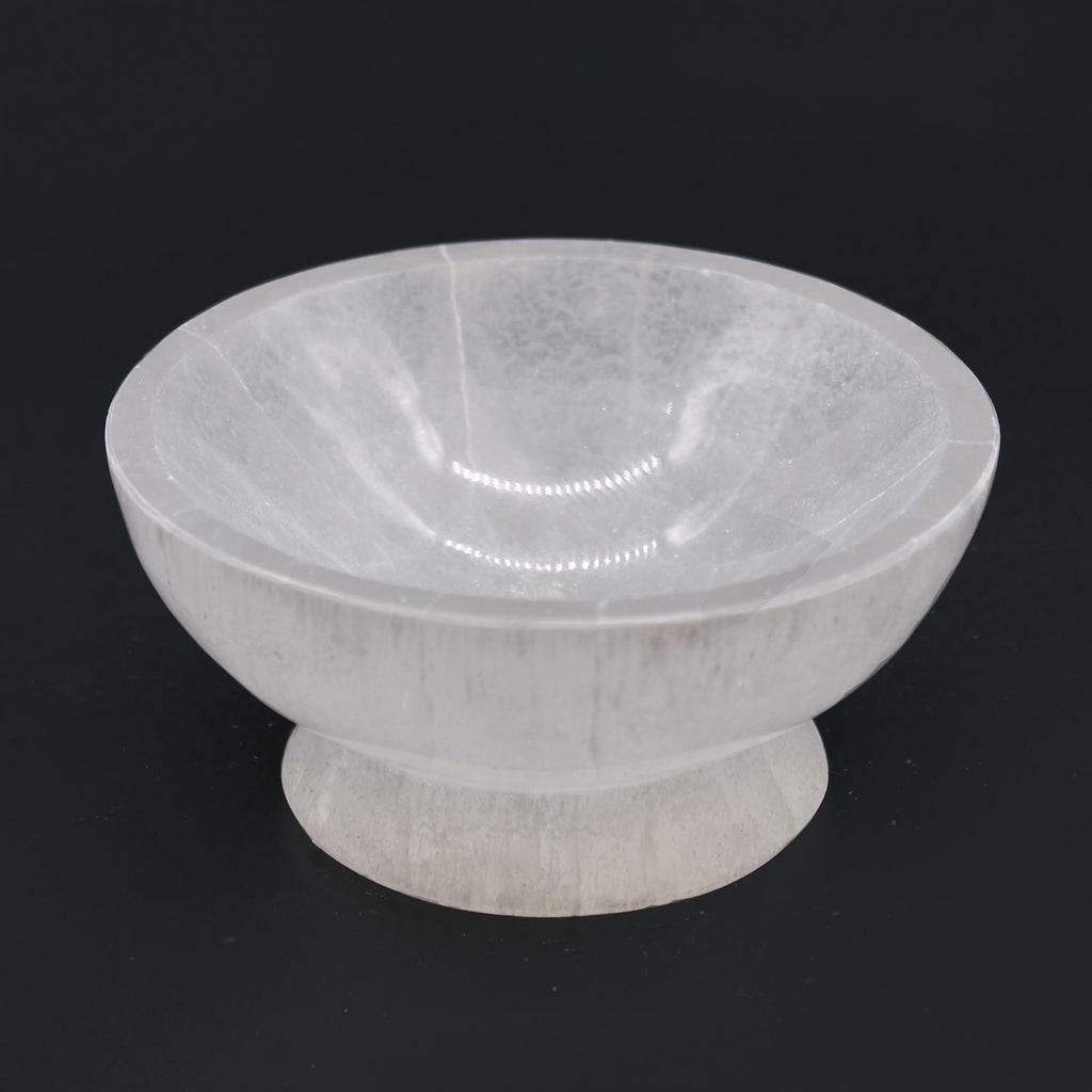 Selenite Ritual Bowl 10cm for Decorative and Spiritual Use