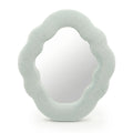 Soft Squiggly Mirror in Cloud Blue for Playful Home Decor