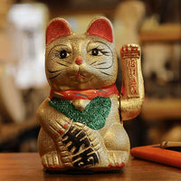 Japanese Lucky Money Cat Ornament – Large Gold