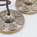 Premium Brass Tibetan Tingsha Bells with Seven Chakra Symbols